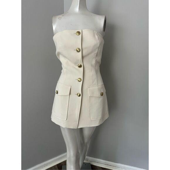 NWT Rosetta Getty Strapless Cargo Top Size 6 $1450 - Picture 3 of 12